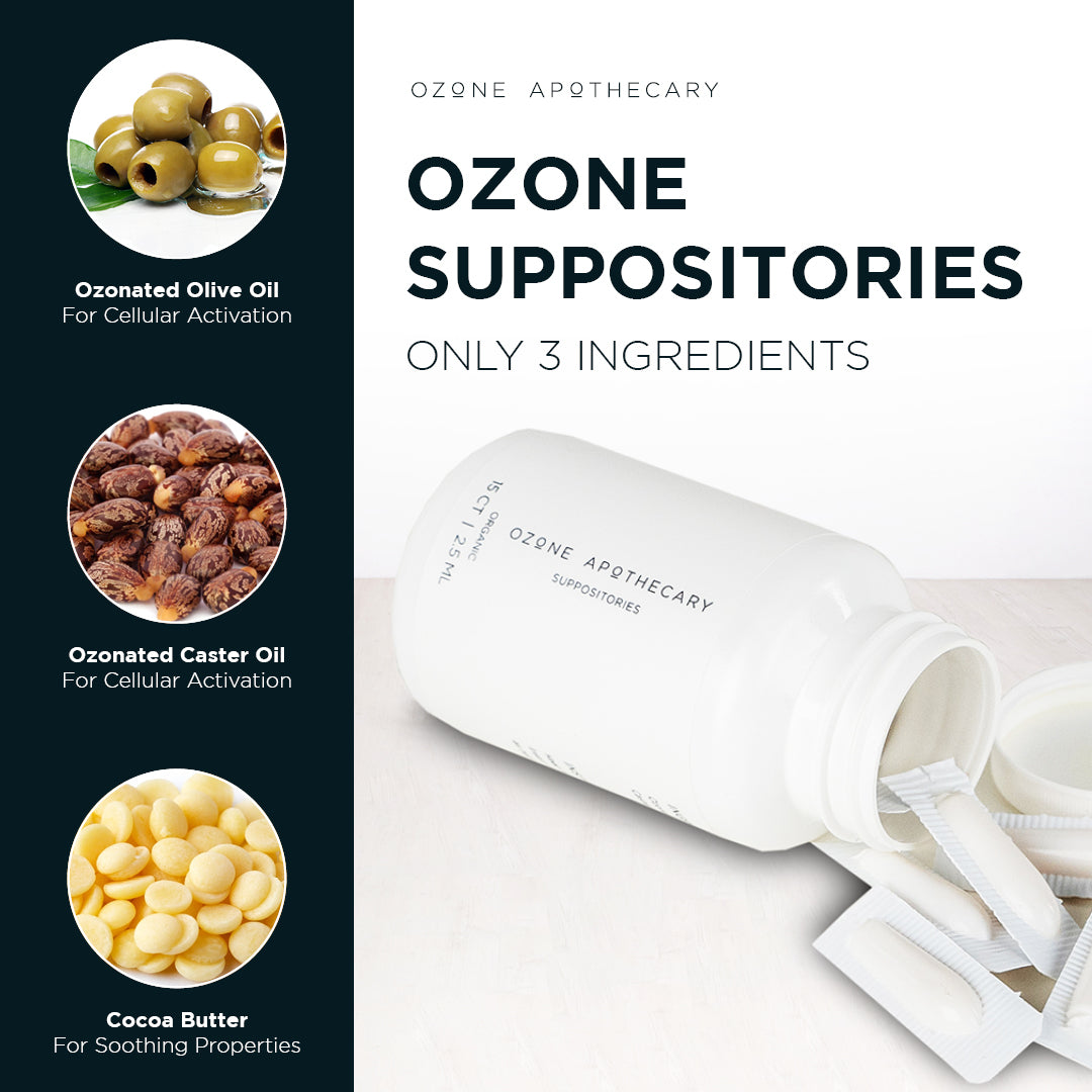 Ozone suppositories key ingredient infographic