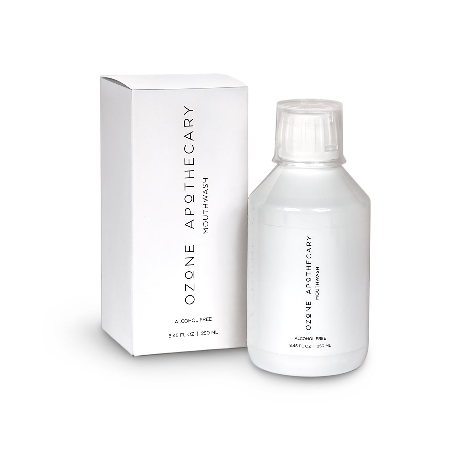 Ozone mouthwash box and bottle