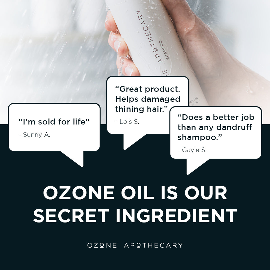 ozone shampoo infographic secret ingredient