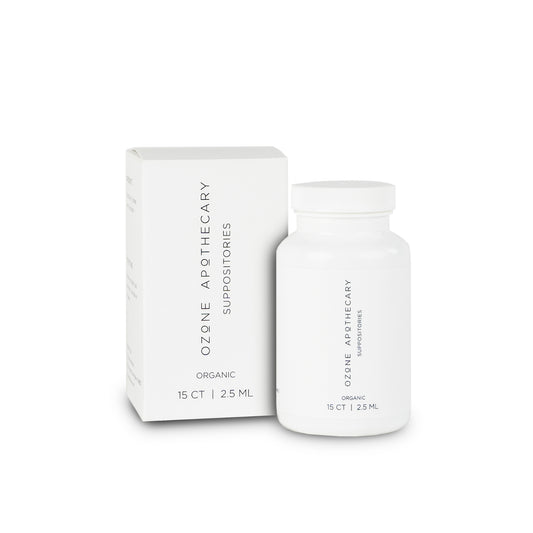 Ozone suppositories box and bottle