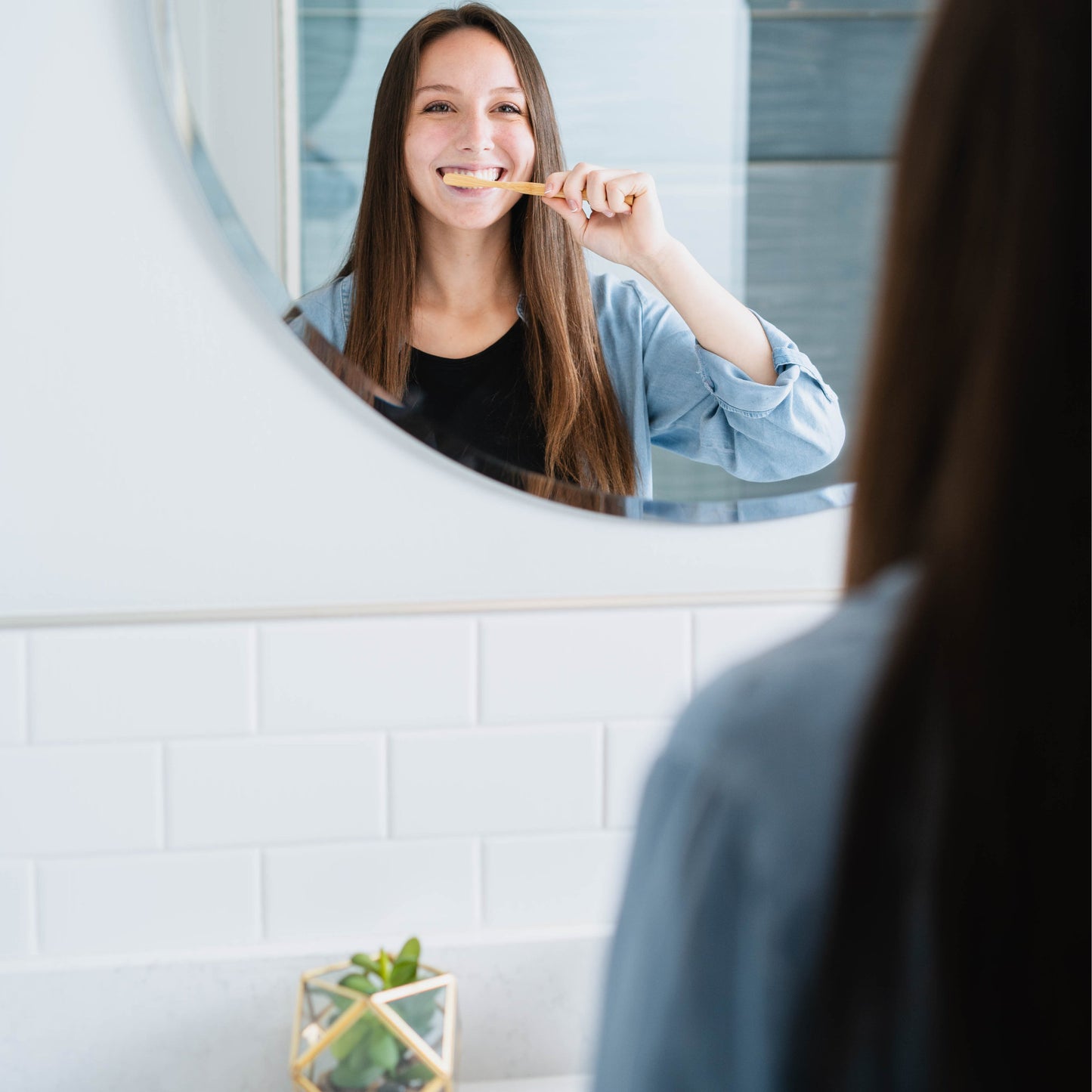 Bamboo Toothbrush + Case