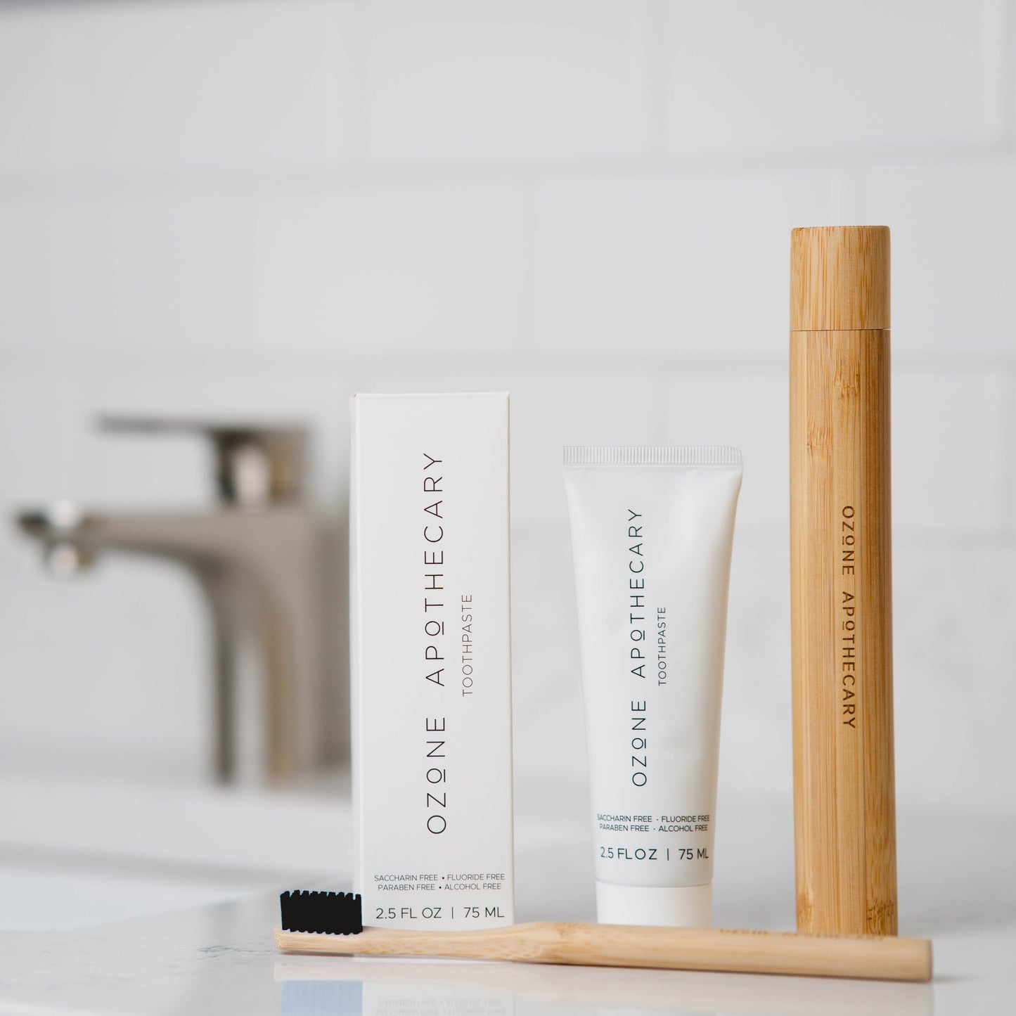 Bamboo Toothbrush + Case