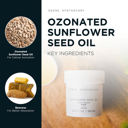 Ozonated Sunflower Seed Oil