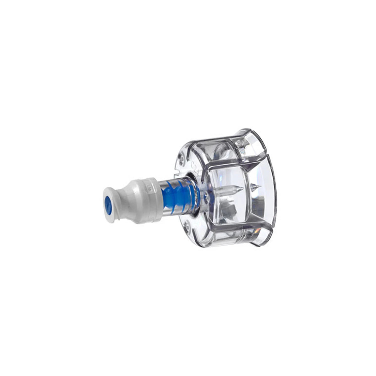 Needle-Free Vial Access Adaptor attached to a 20mm multi-dose vial