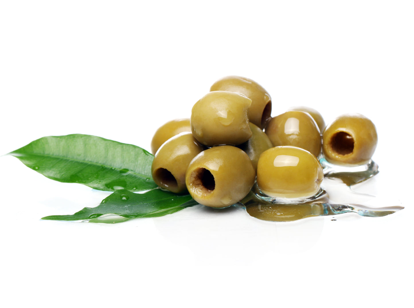 green olive oil olives