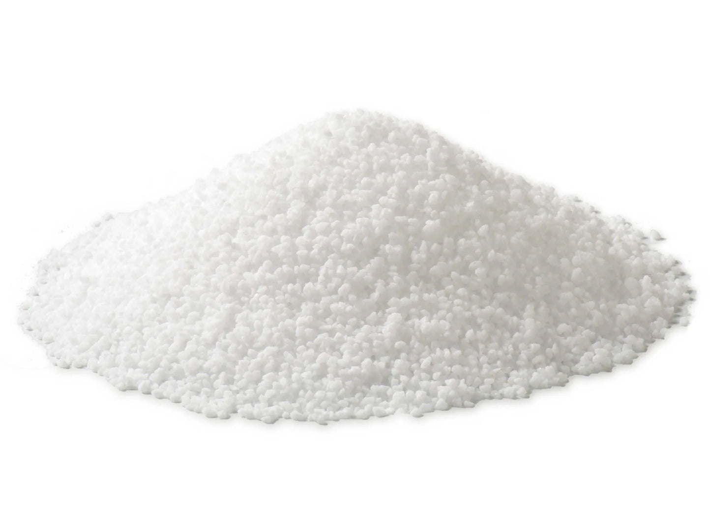 pile of white stearic acid grains