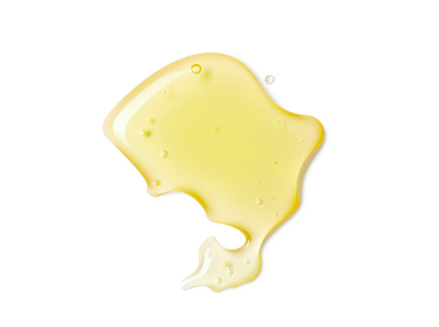 yellow pool of liquid